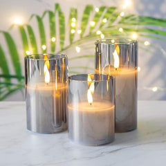 Moving Flame Pillar Candle