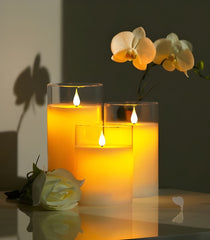 Moving Flame Pillar Candle