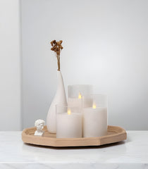 Moving Flame Pillar Candle