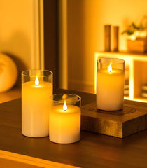 Moving Flame Pillar Candle