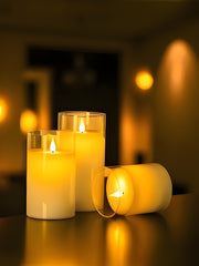 Moving Flame Pillar Candle