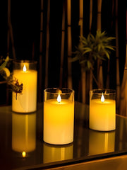 Moving Flame Pillar Candle