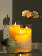 Moving Flame Pillar Candle